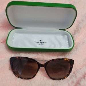 kate spade Tortoiseshell Brown Gradient Lens Cat Eye Sunglasses